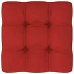 Greatstore Blazina za kavč iz palet rdeča 50x50x12 cm