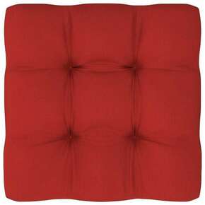Greatstore Blazina za kavč iz palet rdeča 50x50x12 cm