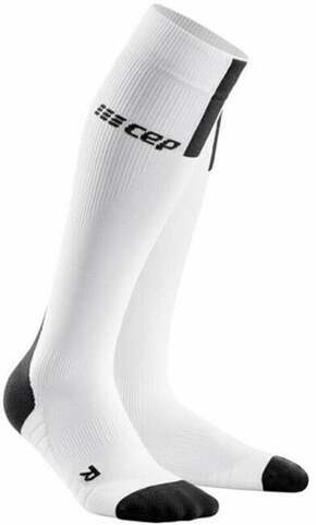 CEP WP40BX Compression Tall Socks 3.0 White-Dark Grey II Tekaške nogavice