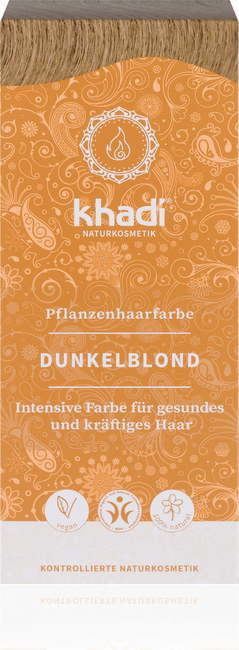 "Khadi® Rastlinska barva za lase temna blond - 100 g"