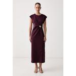 Lola Casademunt obleka bordo MF2616007