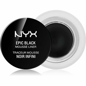 NYX Epic Black Mousse Liner vodoodporno črtalo za oči v peni 3 g odtenek 01 Black