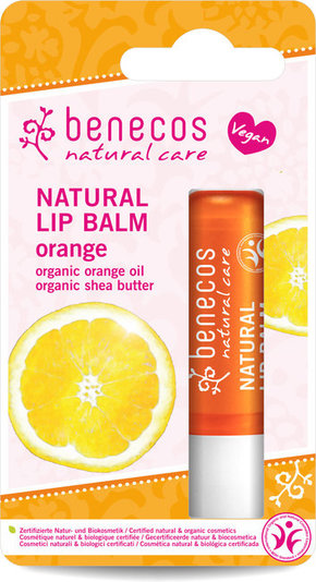 "Benecos Naravni balzam za ustnice - Pomaranča"