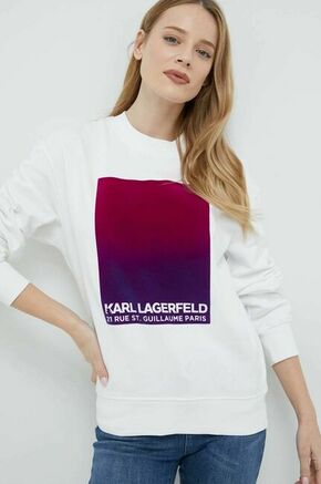 Bombažen pulover Karl Lagerfeld ženska