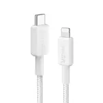ANKER USB-C na Lightning pleten kabel 322, 0,9m, bel, A81B5G21