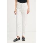 Calvin Klein Jeans kavbojke mom kroja ženske bež LV047F703G