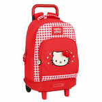 slomart šolski nahrbtnik s kolesi hello kitty spring rdeča (33 x 45 x 22 cm)