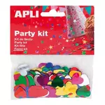 APLI KIDS konfeti različne barve srca 15mm API13820