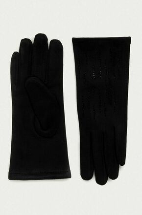 Morgan rokavice - črna. Rokavice iz kolekcije Morgan. Model izdelan iz tanke pletenine.