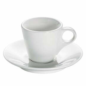Bela porcelanasta skodelica s podstavkom Maxwell &amp; Williams Basic Espresso