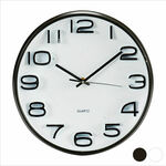 Gift Decor Stenska ura črno belo plastično steklo