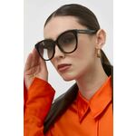 Sončna očala Gucci GG1171SK ženska, rjava barva - rjava. Sončna očala iz kolekcije Gucci. Model z enobarvnimi stekli in okvirji iz plastike. Ima filter UV 400.