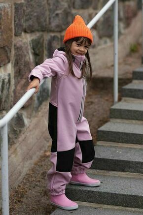 Otroški kombinezon Reima Nurmes roza barva - roza. Otroški kombinezon iz kolekcije Reima. Model z dolgimi rokavi