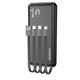DUDAO prenosna baterija, K6Pro Universal 10000mAh Power Bank z USB kablom, USB Type C, Lightning črn (K6Pro-black)