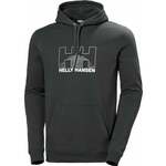 Helly Hansen Nord Graphic Pull Over Hoodie Ebony L Pulover na prostem