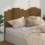 Greatstore Vzglavje postelje, medeno rjava, 206x4x110 cm, borov les