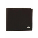 Velika moška denarnica Lacoste Small Billfold NH1115FG Dark Brown 028