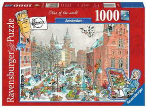 Ravensburger Sestavljanka Svetovna mesta: Amsterdam pozimi 1000 kosov