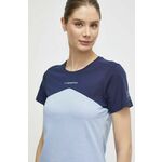 Kratka majica LA Sportiva Roof ženska, mornarsko modra barva, G16645643 - mornarsko modra. Kratka majica iz kolekcije LA Sportiva. Model izdelan iz materiala organskega izvora.