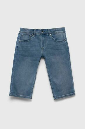 Otroške kratke hlače iz jeansa Pepe Jeans PJL BJ Denim - modra. Otroške kratke hlače iz kolekcije Pepe Jeans. Model izdelan iz jeansa. Izjemno udoben material.