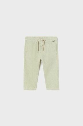 Otroške bombažne hlače Mayoral zelena barva - zelena. Kratke hlače za dojenčka iz kolekcije Mayoral. Model izdelan iz mehke tkanine.