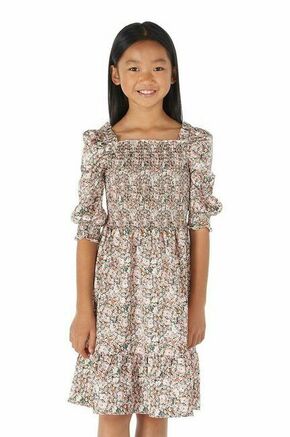 Otroška obleka Guess - pisana. Otroški obleka iz kolekcije Guess. Model izdelan iz vzorčaste tkanine. Model iz tankega materiala je idealen za toplejše letne čase.