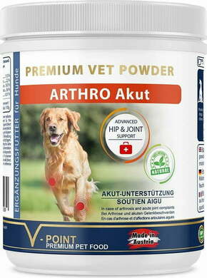 V-POINT ARTHRO Akut zeliščni prah za pse - 250 g