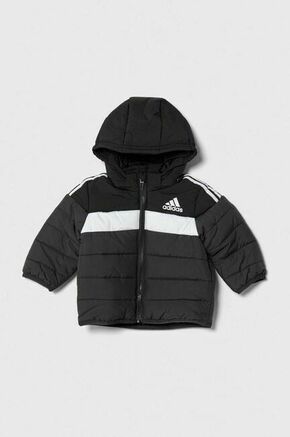 Otroška jakna adidas črna barva - črna. Otroški jakna iz kolekcije adidas. Podložen model