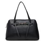 Ročna torba Tommy Hilfiger Th Buckle Tote AW0AW19032 Črna