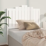 shumee Vzglavje postelje, belo, 106x4x110 cm, masivni borov les