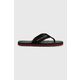 Japonke Tommy Hilfiger MASSAGE FOOTBED BEACH SANDAL moške, črna barva, FM0FM04474 - črna. Japonke iz kolekcije Tommy Hilfiger. Model je izdelan iz tekstilnega materiala. Ultralahek model, idealen za na plažo.