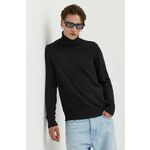 Volnen pulover Marc O'Polo moški, črna barva - črna. Pulover iz kolekcije Marc O'Polo. Model izdelan iz srednje debele pletenine. Zaradi svoje visoke termoregulacijske sposobnosti vam volna pomaga ohranjati toploto, ko je hladno, in svežino, ko...