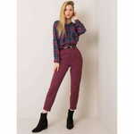 ITALY MODA Ženske hlače CASSIE bordo barve DHJ-SP-2312.94P_355078 S