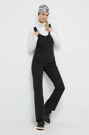 Smučarske hlače Descente Velche črna barva - črna. Smučarske hlače iz kolekcije Descente. Model izdelan materiala