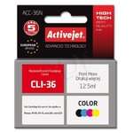ActiveJet CLI-36 črnilo vijoličasta (magenta)/črna (black), 12.5ml, nadomestna
