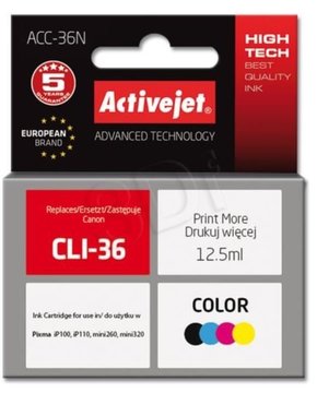 ActiveJet CLI-36 črnilo color (barva)
