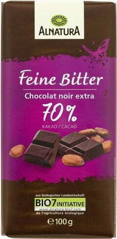 Alnatura Bio fina temna čokolada - 100 g