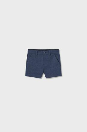 Kratke hlače za dojenčka Mayoral mornarsko modra barva - mornarsko modra. Za dojenčke kratke hlače iz kolekcije Mayoral. Model izdelan iz tkanine.