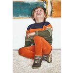 Otroške hlače Mayoral oranžna barva - oranžna. Otroški hlače iz kolekcije Mayoral. Model izdelan iz enobarvne tkanine.