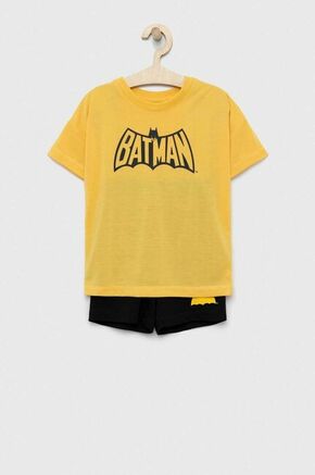 Otroška pižama GAP rumena barva - rumena. Otroška Pižama iz kolekcije GAP. Model izdelan iz elastične pletenine.