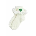 Otroške nogavice Mini Rodini Hearts bela barva - bela. Otroške nogavice iz kolekcije Mini Rodini. Model izdelan iz elastičnega materiala.