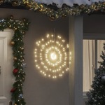 vidaXL Božična zvezdna lučka 140 LED toplo bela 17 cm