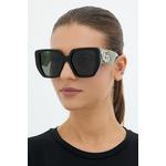 Gucci kvadratna sončna očala ženska črna GG0956S