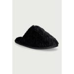 Calvin Klein copati ženski HOME SLIPPER FUR AOP črna HW0HW032180GJ