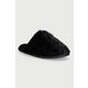 Calvin Klein copati ženski HOME SLIPPER FUR AOP črna HW0HW032180GJ