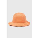 Levi's bombažni klobuk - oranžna. Klobuk iz zbirke Levi's. Model, z ozkim rojem narejen iz gladek material.