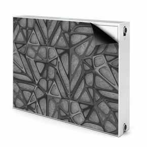 Tulup.si Dekoracija za radiatorje Mrežni vzorec na betonu 80x60 cm