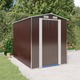 vidaXL Vrtna lopa temno rjava 192x274x223 cm pocinkano jeklo