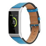 BStrap Fitbit Charge 3 Leather Italy (Small) pašček, Blue
