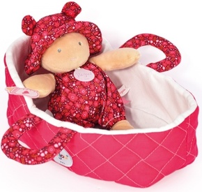 Doudou Jolijou lutka v roza torbici 20 cm